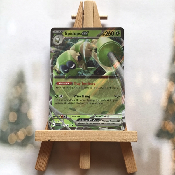 Thẻ hình Pokemon Spidops ex 019/198 - Lá bài Scarlet & Violet Base Set Ultra Rare tiếng Anh chính hãng