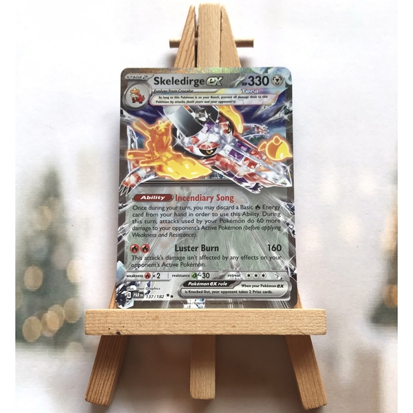 Thẻ hình Pokemon Skeledirge ex 137/182 - Lá bài Scarlet & Violet: Paradox Rift Ultra Rare tiếng Anh chính hãng