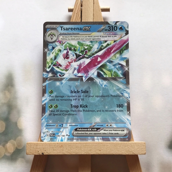 Thẻ hình Pokemon Tsareena ex 046/182 - Lá bài Scarlet & Violet: Paradox Rift Ultra Rare tiếng Anh chính hãng