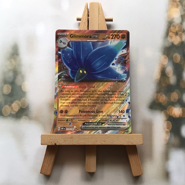 Thẻ hình Pokemon Glimmora ex 123/197 - Lá bài Scarlet & Violet: Obsidian Flames Ultra Rare tiếng Anh chính hãng ảnh 3