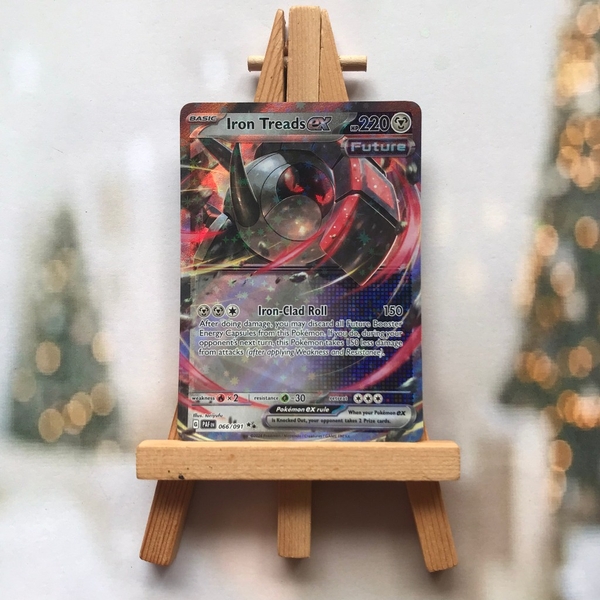 Thẻ hình Pokemon Iron Treads ex 066/091 - Lá bài Paldean Fates Ultra Rare tiếng Anh chính hãng