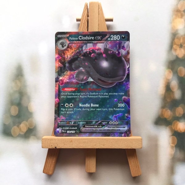 Thẻ hình Pokemon Paldean Clodsire ex 130/193 - Lá bài Scarlet & Violet: Paldea Evolved Ultra Rare tiếng Anh chính hãng ảnh 2