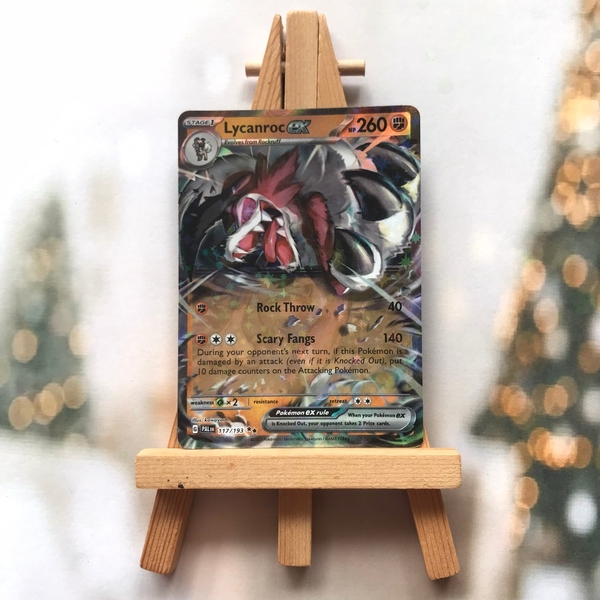 Thẻ hình Pokemon Lycanroc ex 117/193 - Lá bài Paldea Evolved Ultra Rare tiếng Anh chính hãng
