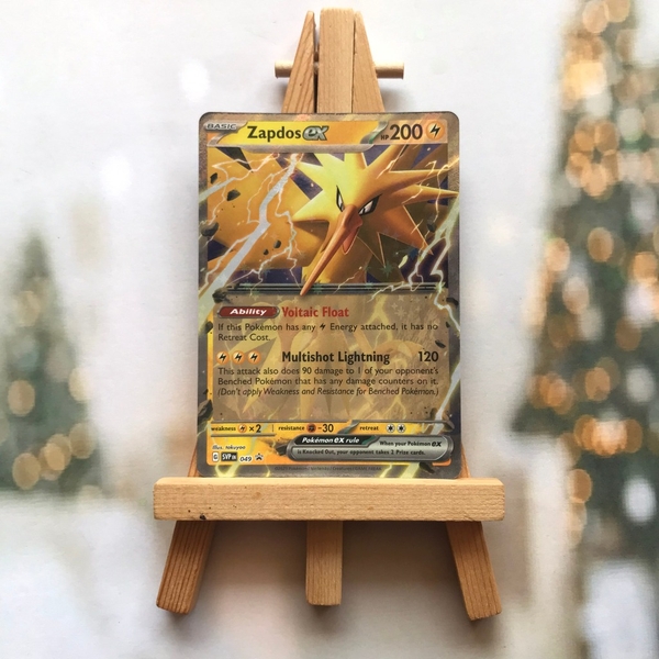 Thẻ hình Pokemon Zapdos ex SVP049 - Lá bài lẻ Promo tiếng Anh chính hãng