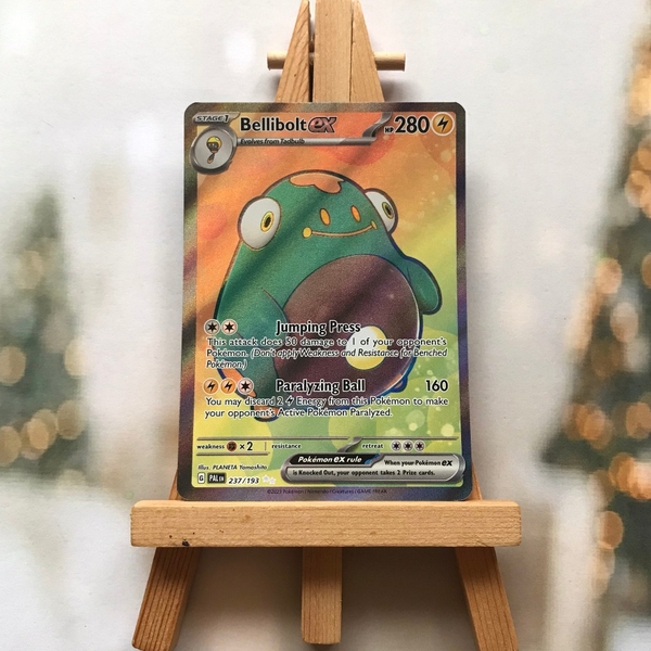 Thẻ hình Pokemon Bellibolt ex 237/193 - Lá bài Scarlet & Violet Paldea Evolved Full Art Secret Rare tiếng Anh chính hãng