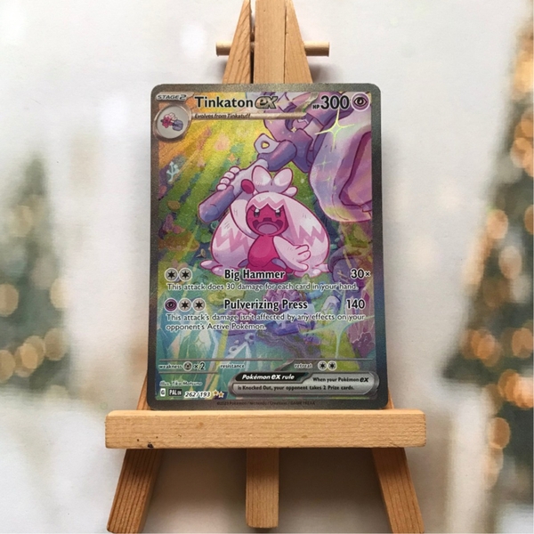 Thẻ hình Pokemon Tinkaton ex 262/193 - Lá bài Paldea Evolved Special Illustrion Rare tiếng Anh chính hãng