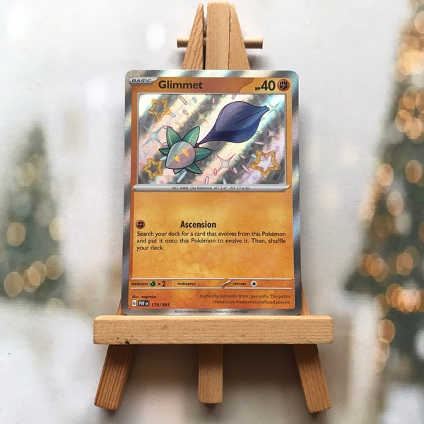 Thẻ hình Pokemon Glimmet 179/091 - Lá bài lẻ Paldean Fates Shiny Rare tiếng Anh chính hãng