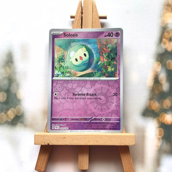 Thẻ hình Pokemon Solosis 070/162 - Lá bài lẻ Temporal Forces Uncommon Reverse Holo tiếng Anh chính hãng