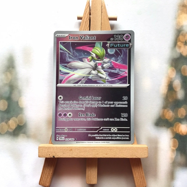 Thẻ hình Pokemon Iron Valiant 079/162 - Lá bài lẻ Temporal Forces Uncommon Reverse Holo tiếng Anh chính hãng