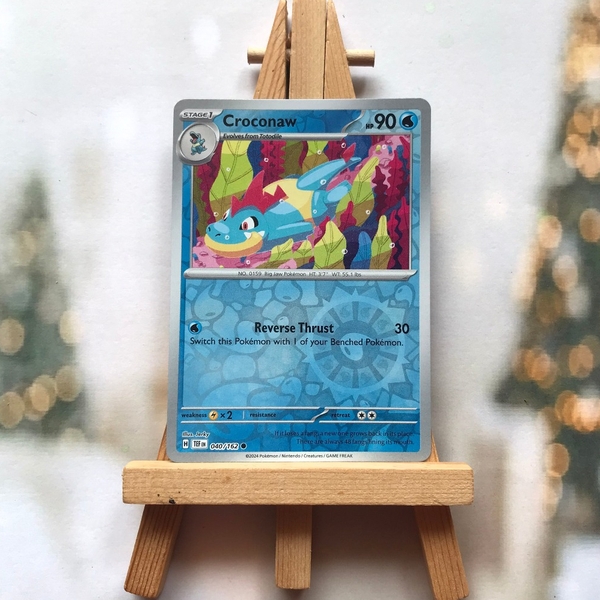 Thẻ hình Pokemon Croconaw 040/162 - Lá bài lẻ Temporal Forces Common Reverse Holo tiếng Anh chính hãng