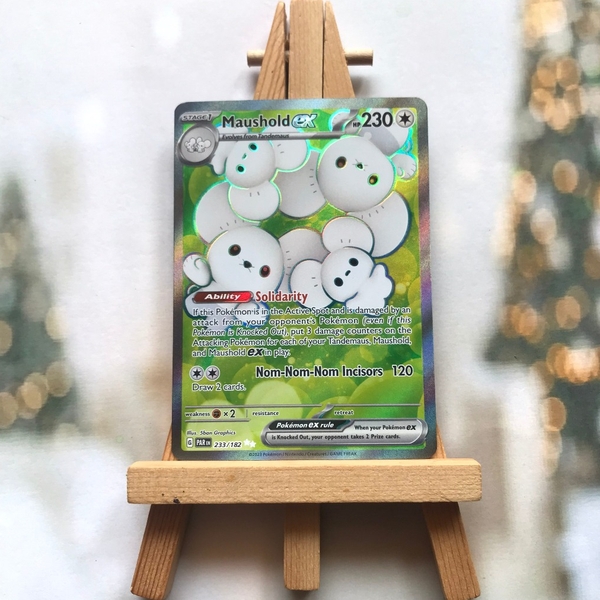 Thẻ hình Pokemon Maushold ex 233/182 - Lá bài lẻ Paradox Rift Full Art Secret Rare tiếng Anh chính hãng