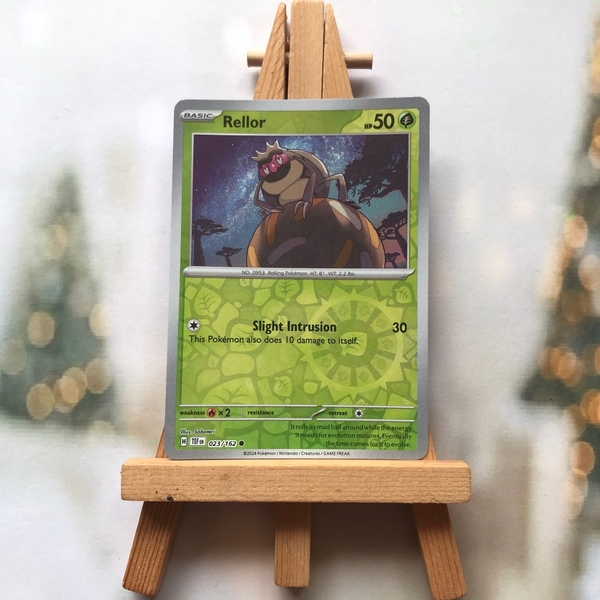Thẻ hình Pokemon Rellor 023/162 - Lá bài lẻ Temporal Forces Common Reverse Holo tiếng Anh chính hãng