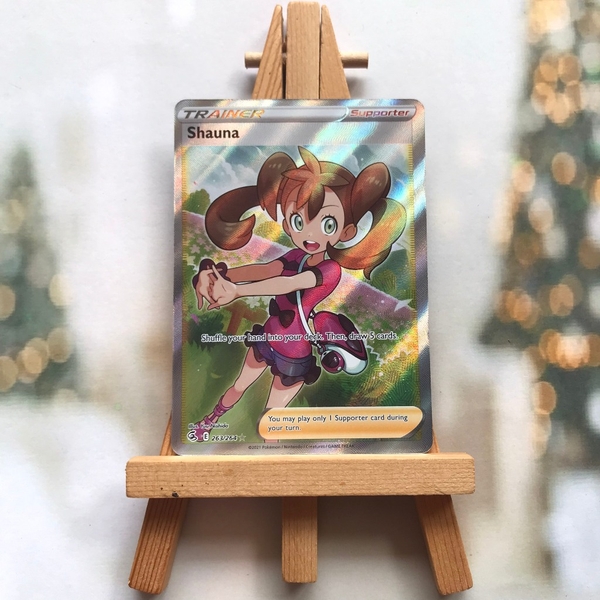 Thẻ hình Pokemon Shauna 263/264 - Lá bài lẻ Full Art Ultra Rare tiếng Anh chính hãng