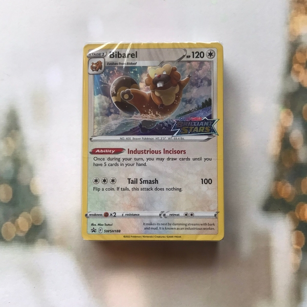 Gói 40 Thẻ Hình Pokemon Brilliant Stars Deck ready-to-play (seal) - Túi lá bài từ Hộp Build & Battle Stadium chính hãng ảnh 3