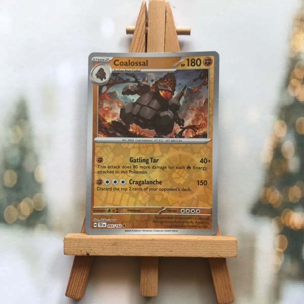 Thẻ hình Pokemon Coalossal 095/162 - Lá bài lẻ Temporal Forces Uncommon Reverse Holo tiếng Anh chính hãng
