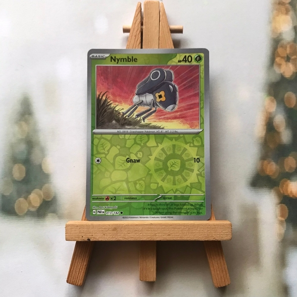 Thẻ hình Pokemon Nymble 013/182 - Lá bài lẻ Paradox Rift Common Reverse Holo tiếng Anh chính hãng