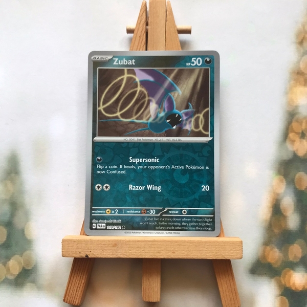 Thẻ hình Pokemon Zubat 110/182 - Lá bài lẻ Paradox Rift Common Reverse Holo tiếng Anh chính hãng