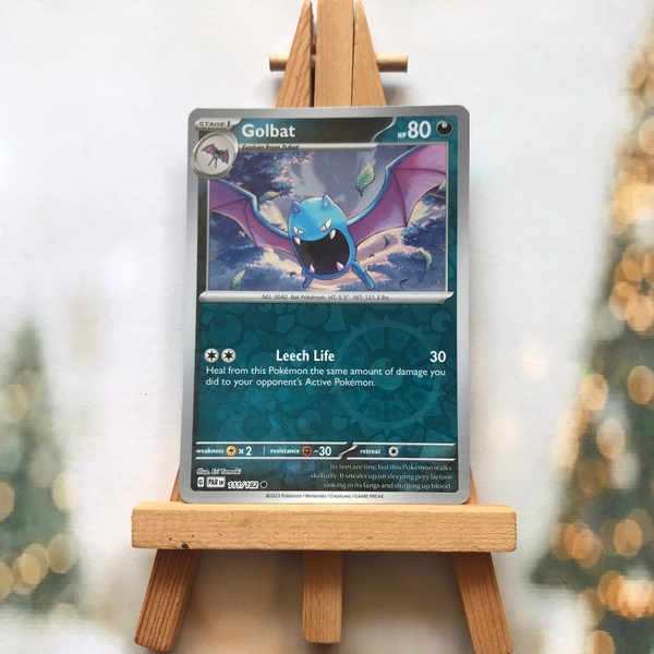 Thẻ hình Pokemon Golbat 111/182 - Lá bài lẻ Paradox Rift Common Reverse Holo tiếng Anh chính hãng