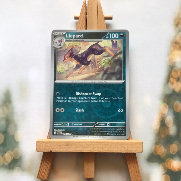 Thẻ hình Pokemon Liepard 115/182 - Lá bài lẻ Scarlet & Violet: Paradox Rift Common Reverse Holo tiếng Anh chính hãng