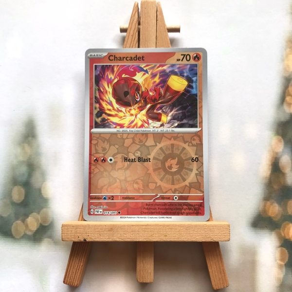 Thẻ hình Pokemon Charcadet 014/091 - Lá bài lẻ Paldean Fates Common Reverse Holo tiếng Anh chính hãng