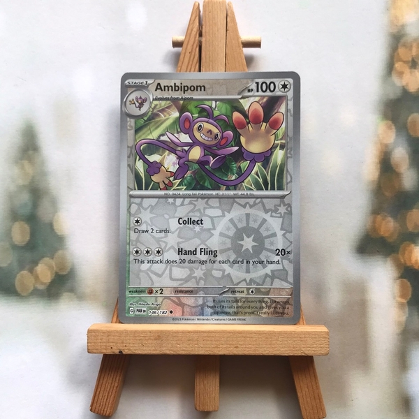 Thẻ hình Pokemon Ambipom 146/182 - Lá bài lẻ Paradox Rift Uncommon Reverse Holo tiếng Anh chính hãng
