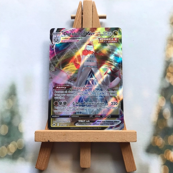Thẻ hình Pokemon Duraludon VMAX 104/159 - Lá bài lẻ Crown Zenith Ultra Rare tiếng Anh chính hãng