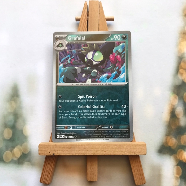 Thẻ hình Pokemon Grafaiai 146/193 - Lá bài lẻ Paldea Evolved Common Reverse Holo tiếng Anh chính hãng ảnh 2