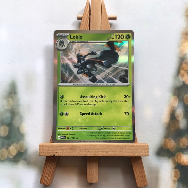 Thẻ hình Pokemon Lokix 021/193 - Lá bài lẻ Scarlet & Violet: Paldea Evolved Holo Rare tiếng Anh chính hãng ảnh 2