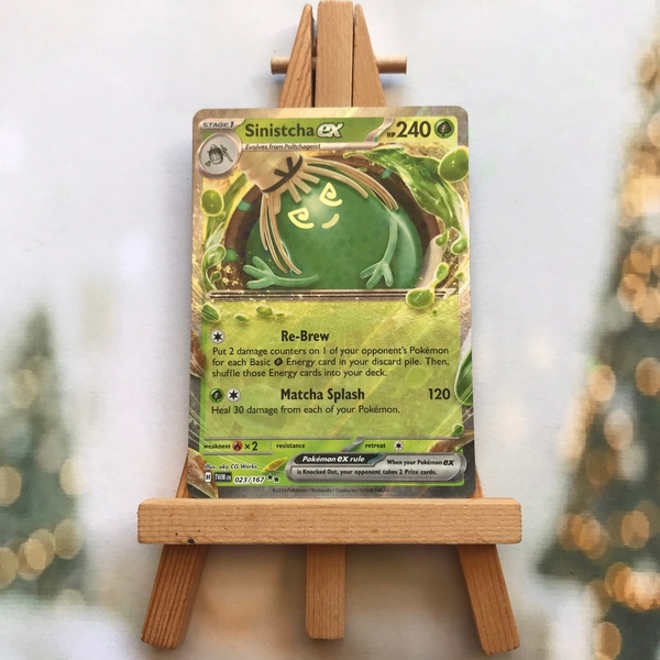 Thẻ hình Pokemon Sinistcha ex 023/167 - Lá bài Scarlet & Violet: Twilight Masquerade Ultra Rare tiếng Anh chính hãng