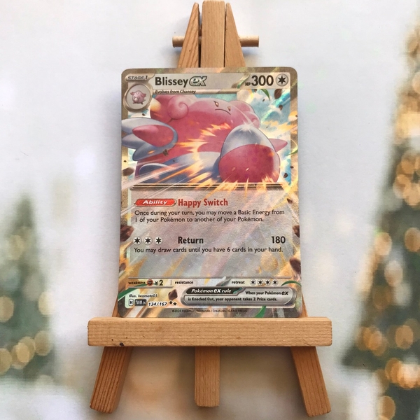 Thẻ hình Pokemon Blissey ex 134/167 - Lá bài Scarlet & Violet: Twilight Masquerade Ultra Rare tiếng Anh chính hãng
