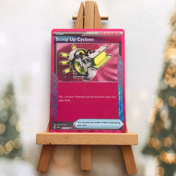 Thẻ hình Pokemon Scoop Up Cyclone 162/167 - Lá bài lẻ Twilight Masquerade Ace Spec Rare tiếng Anh chính hãng