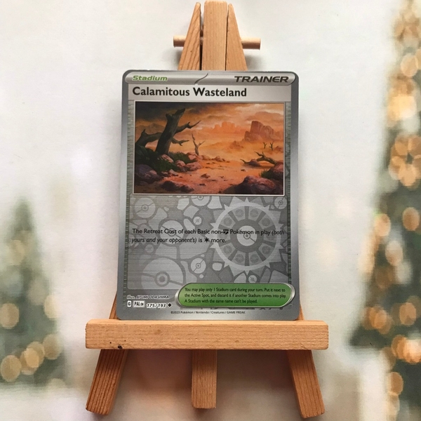 Thẻ hình Pokemon Calamitous Wasteland 175/193 - Lá bài SVE Paldea Evolved Uncommon Reverse Holo tiếng Anh chính hãng ảnh 2