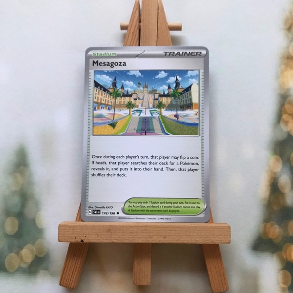 Thẻ hình Pokemon Mesagoza 178/198 - Lá bài Scarlet & Violet Base Set Uncommon Reverse Holo tiếng Anh chính hãng ảnh 2