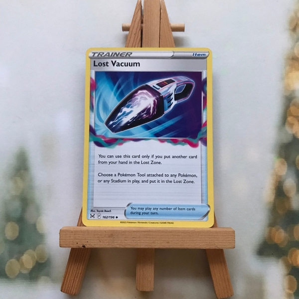 Thẻ hình Pokemon Lost Vacuum 162/196 - Lá bài lẻ Lost Origin Uncommon Reverse Holo tiếng Anh chính hãng ảnh 2