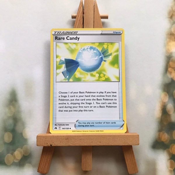 Thẻ hình Pokemon Rare Candy 141/159 - Lá bài lẻ Crown Zenith Uncommon Reverse Holo tiếng Anh chính hãng