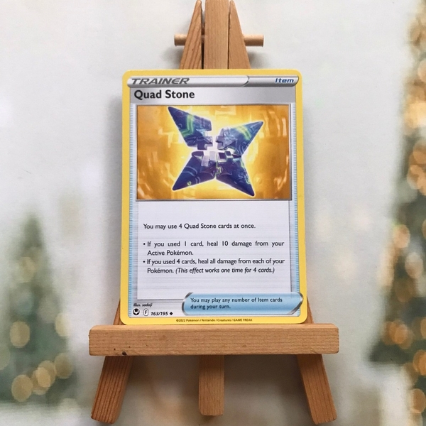Thẻ hình Pokemon Quad Stone 163/195 - Lá bài lẻ Silver Tempest Uncommon Reverse Holo tiếng Anh chính hãng