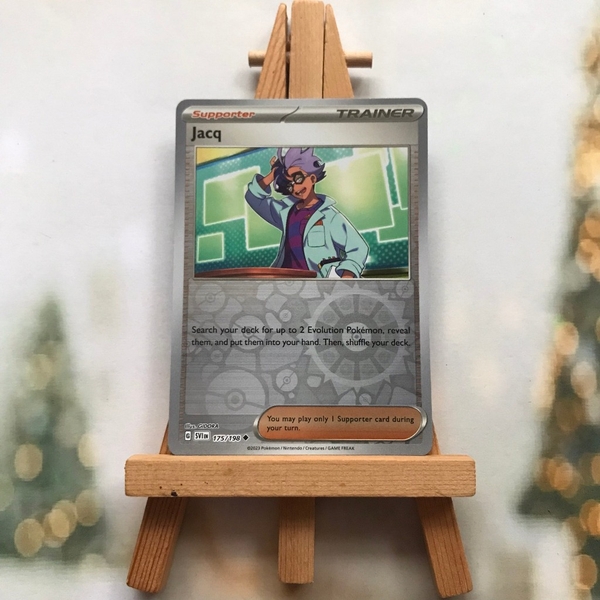 Thẻ hình Pokemon Jacq 175/198 - Lá bài Scarlet & Violet Base Set Uncommon Reverse Holo tiếng Anh chính hãng ảnh 3