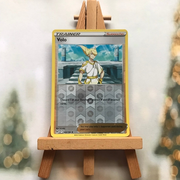 Thẻ hình Pokemon Volo 169/196 - Lá bài Sword & Shield: Lost Origin Holo Rare Reverse Holo tiếng Anh chính hãng