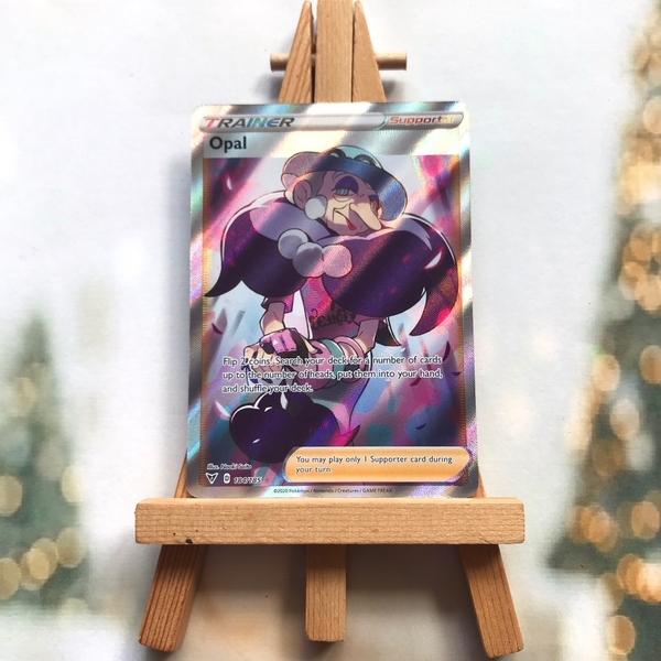 Thẻ hình Pokemon Opal 184/185 - Lá bài lẻ Full Art Ultra Rare tiếng Anh chính hãng