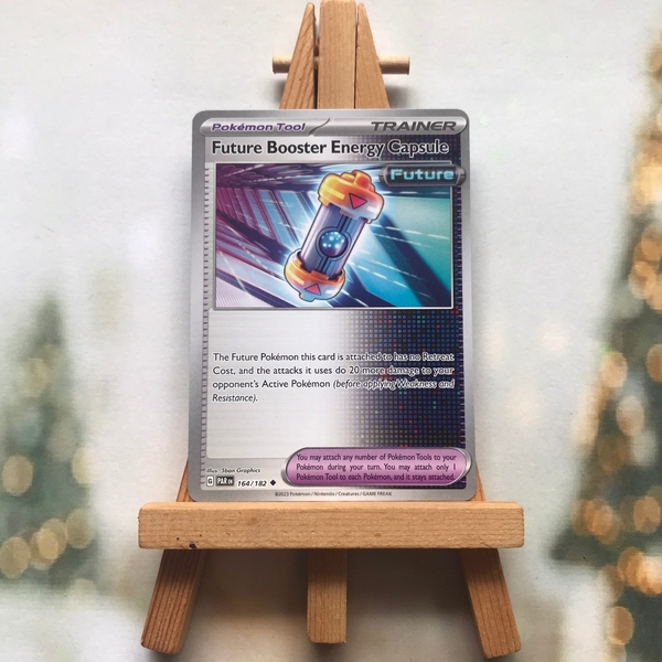 Thẻ hình Pokemon Future Booster Energy Capsule 164/182 - Lá bài lẻ Paradox Rift Uncommon Reverse Holo tiếng Anh chính hãng ảnh 3