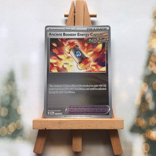 Thẻ hình Pokemon Ancient Booster Energy Capsule 159/182 - Lá bài lẻ Paradox Rift Uncommon Reverse Holo tiếng Anh chính hãng ảnh 2