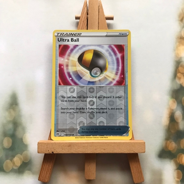Thẻ hình Pokemon Ultra Ball 150/172 - Lá bài Sword & Shield: Brilliant Stars Uncommon Reverse Holo tiếng Anh chính hãng ảnh 5