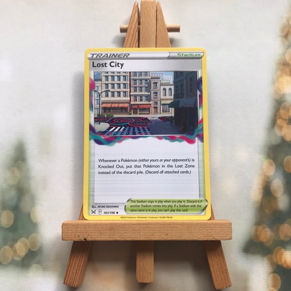 Thẻ hình Pokemon Lost City 161/196 - Lá bài Lost Origin Uncommon Reverse Holo tiếng Anh chính hãng
