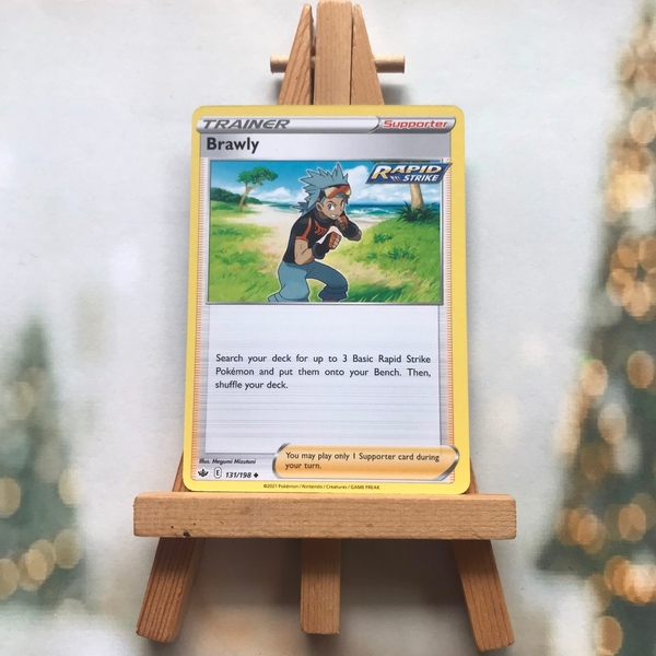 Thẻ hình Pokemon Brawly 131/198 - Lá bài lẻ Uncommon tiếng Anh chính hãng