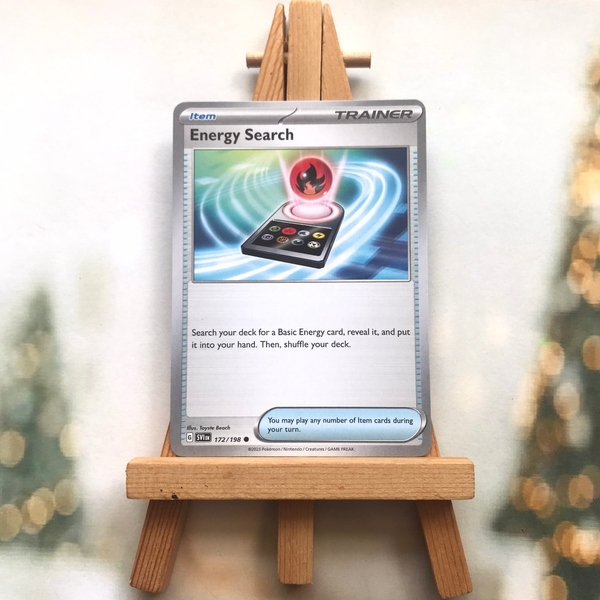 Thẻ hình Pokemon Energy Search 172/198 - Lá bài Scarlet & Violet Base Set Reverse Holo tiếng Anh chính hãng ảnh 4