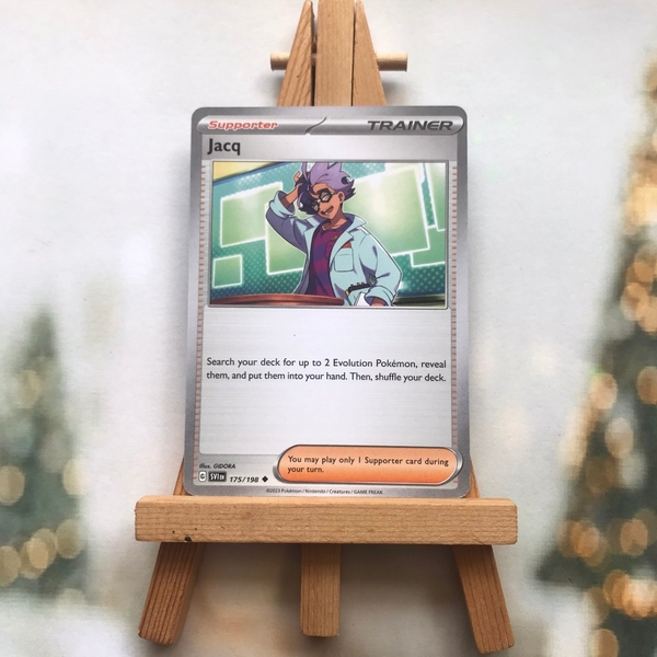 Thẻ hình Pokemon Jacq 175/198 - Lá bài Scarlet & Violet Base Set Uncommon Reverse Holo tiếng Anh chính hãng ảnh 2