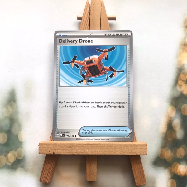 Thẻ Pokemon Delivery Drone 178/193 - Lá bài Scarlet&Violet Paldea Evolved Uncommon Reverse Holo tiếng Anh chính hãng ảnh 2