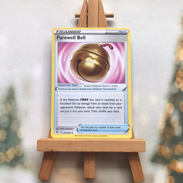 Thẻ hình Pokemon Farewell Bell 234/264 - Lá bài lẻ Fusion Strike Uncommon Reverse Holo tiếng Anh chính hãng ảnh 2