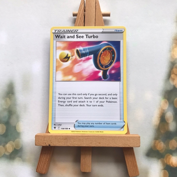 Thẻ hình Pokemon Wait and See Turbo 158/189 - Lá bài lẻ Astral Radiance Reverse Holo tiếng Anh chính hãng