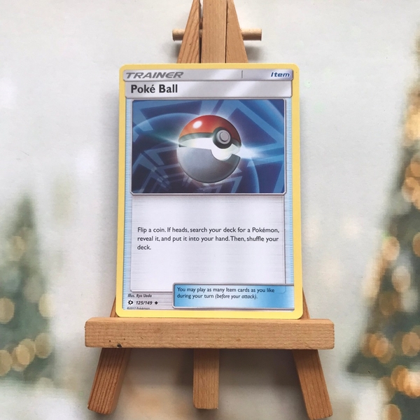Thẻ hình Pokemon Poke Ball 125/149 - Lá bài lẻ Sun & Moon Uncommon tiếng Anh chính hãng